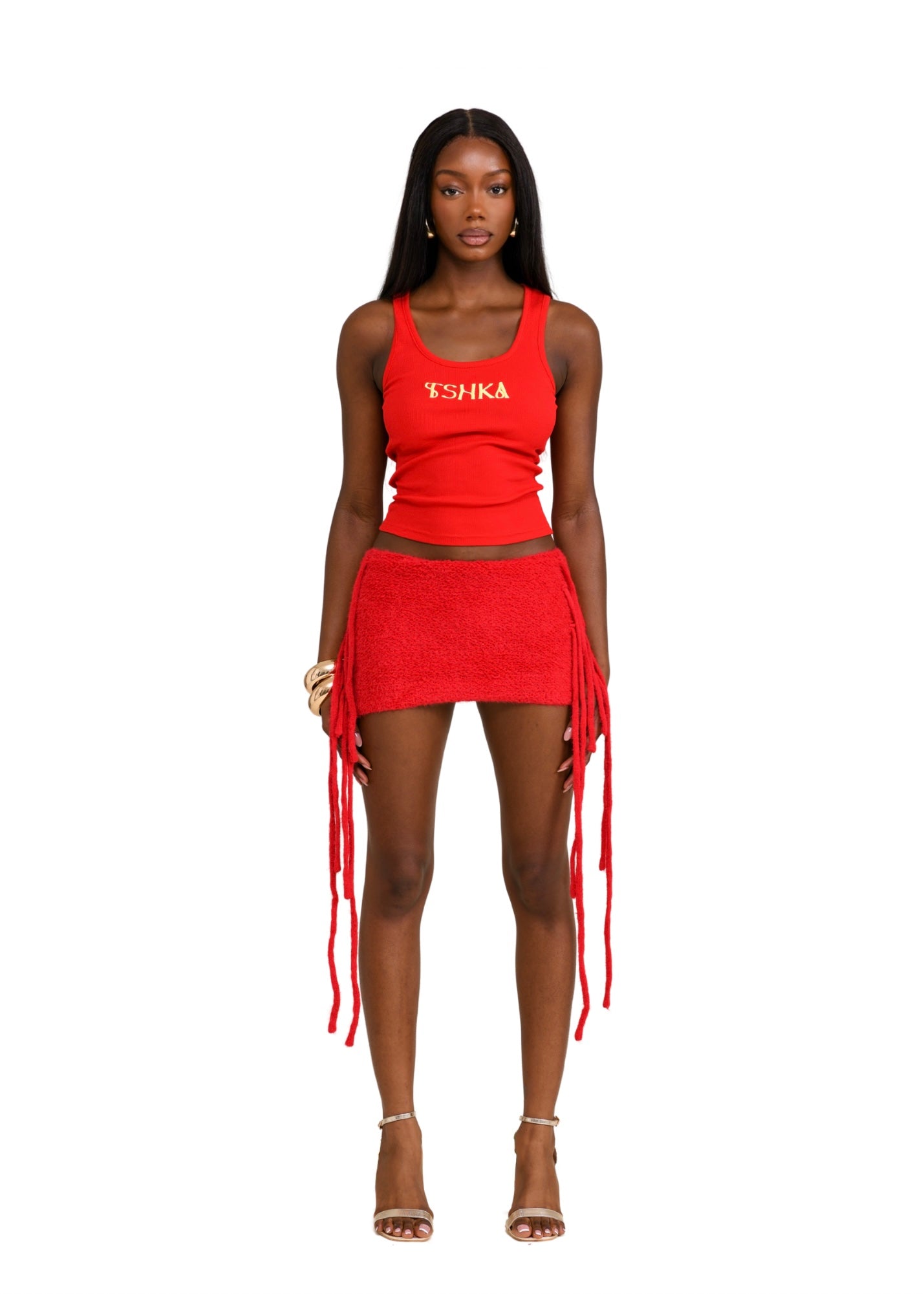 Burgundy marigold skirt