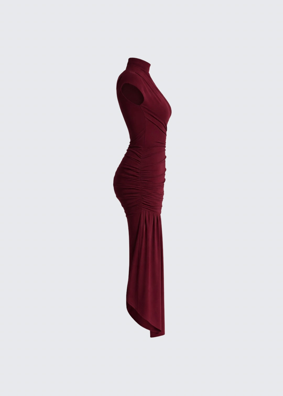 Burgundy clove dress