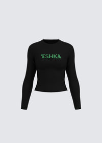 Black & green original top