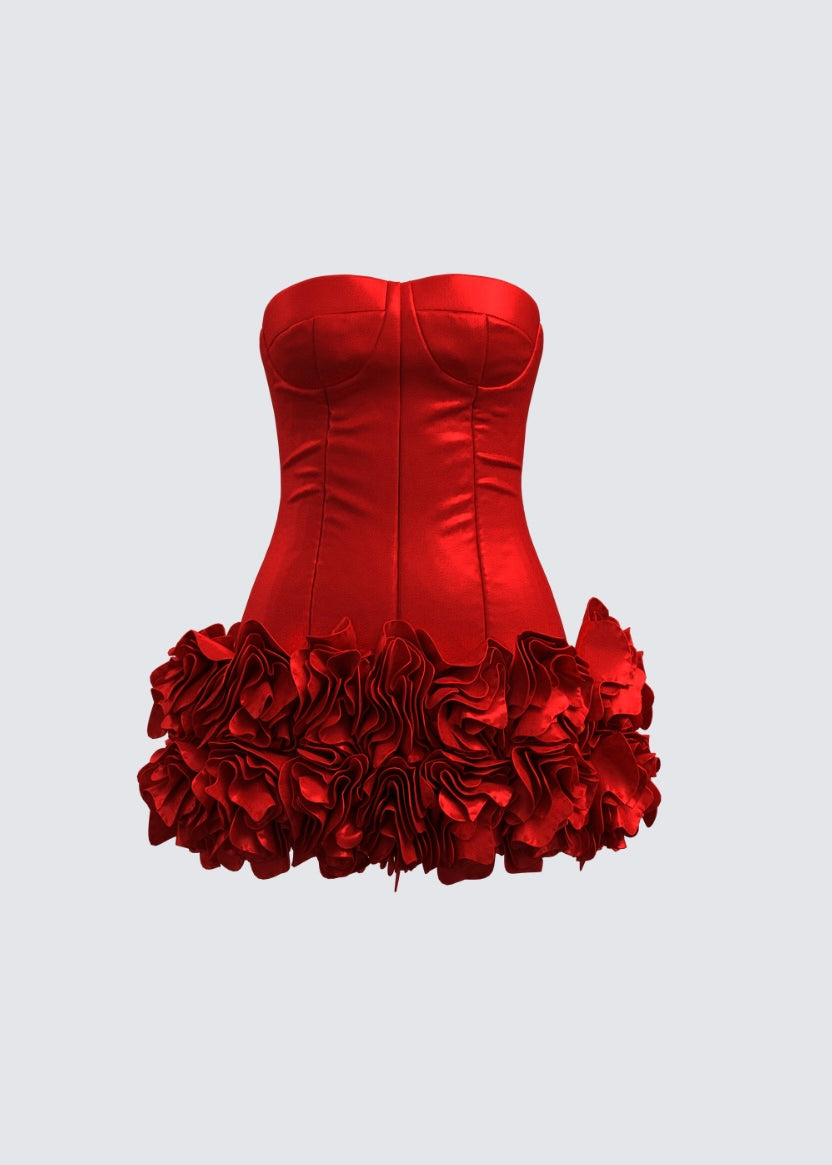 slim fit dress slacks Red Rosa Dress L / Red