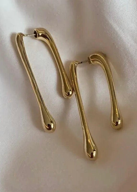 Gold Eclipsia Earrings | Glamour Eclipsia Earrings | TSHKA