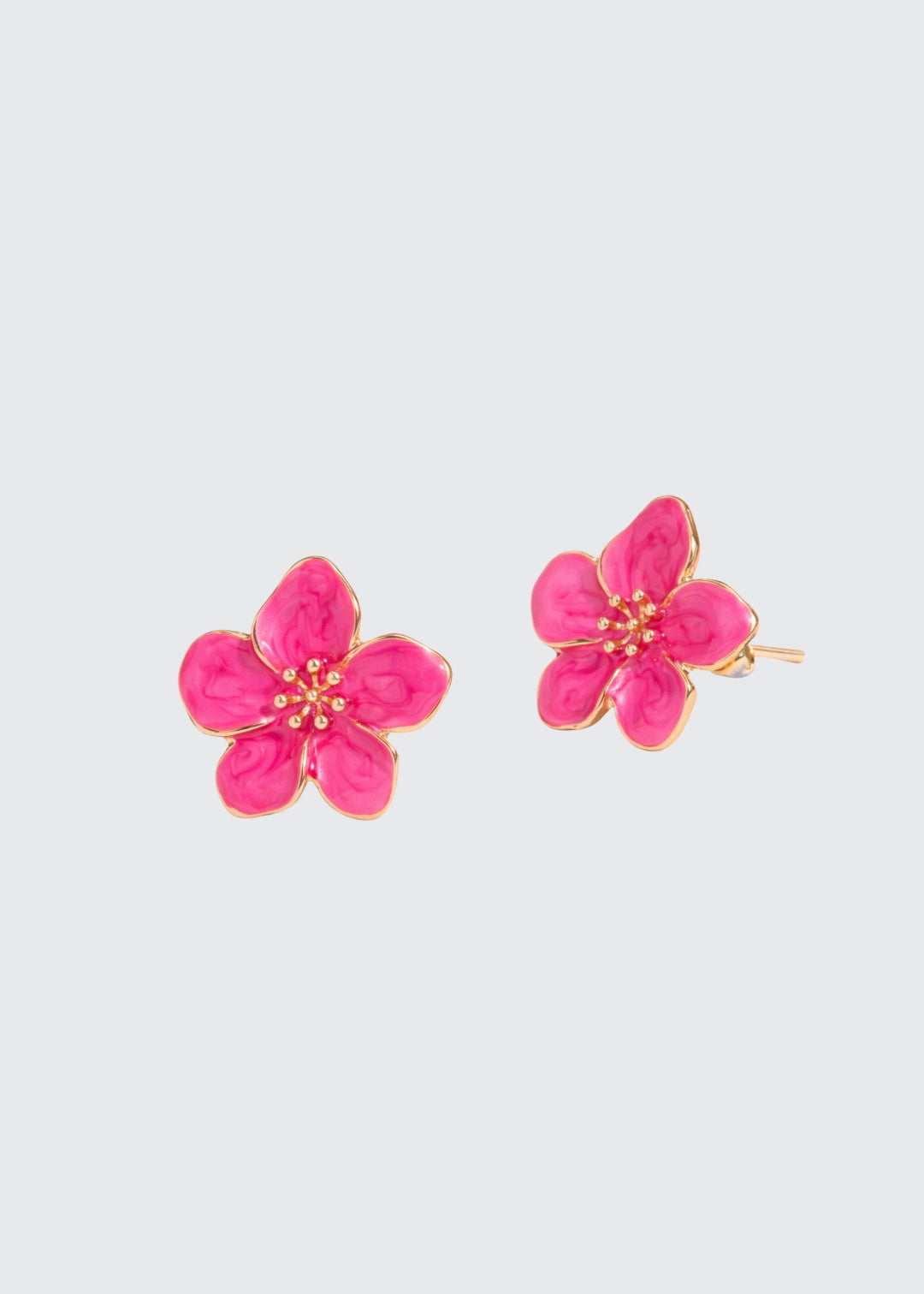 White petal earrings