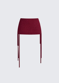 Burgundy marigold skirt