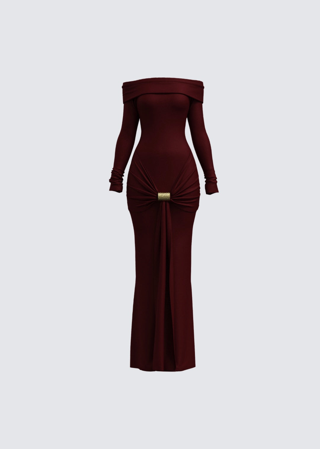 Burgundy laurelle dress