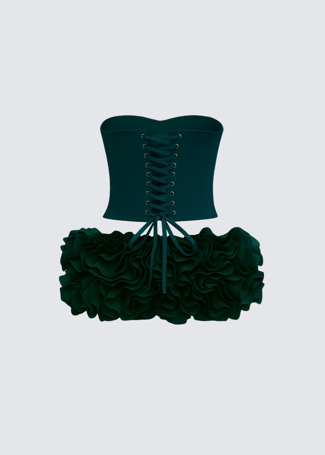 Rosa Black Corset Skirt Set | Ruffle Co-Ord | TSHKA