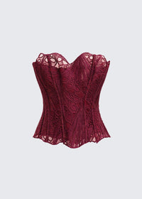 Burgundy Florence corset