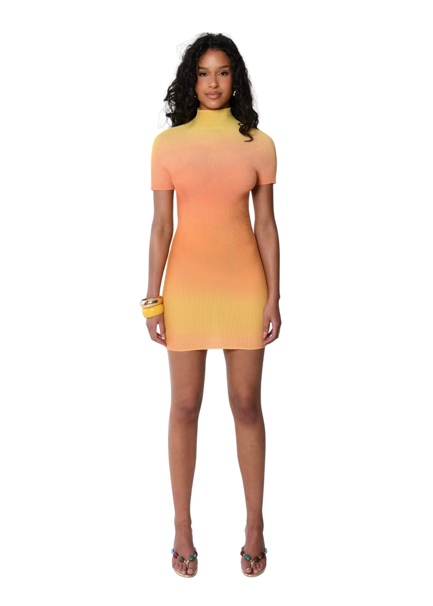 Golden glow dress