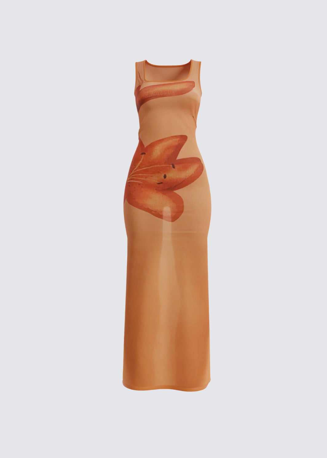 Orange Nura Dress | Evening Nura Dress | TSHKA