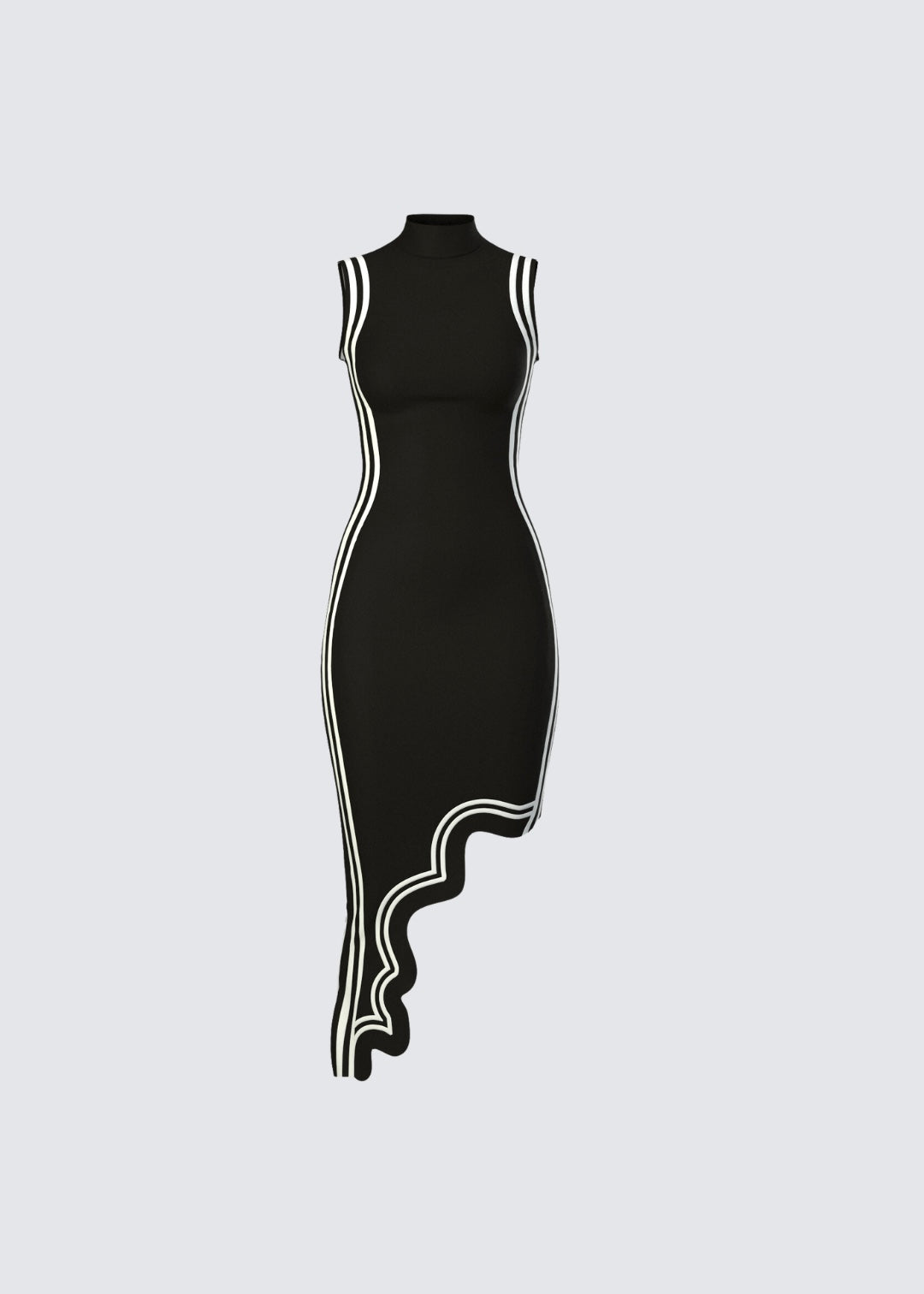 Black Body Con Dress | Fabric Amara Dress | TSHKA